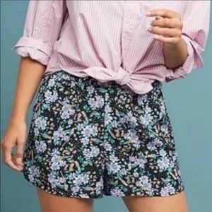 Anthropologie floral shorts